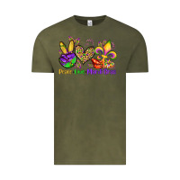 Vintage Olive peace love mardi gras olivia Vintage Tee - OliviaCreatesArt