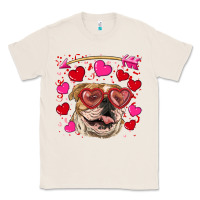 Natural valentine's day  brown english bulldog Classic Tee - RanaPortraitStore