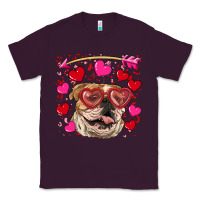 Plum valentine's day  brown english bulldog Classic Tee - RanaPortraitStore