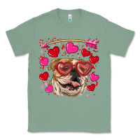Sage valentine's day  brown english bulldog Classic Tee - RanaPortraitStore