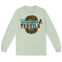 Matcha turquoise gemstone and taquila Long Sleeve Tee - RanaPortraitStore