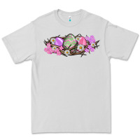 Dove Grey Easter eggs and crown of thorns Easter Day Premium Tee - HowdyJamesFarm