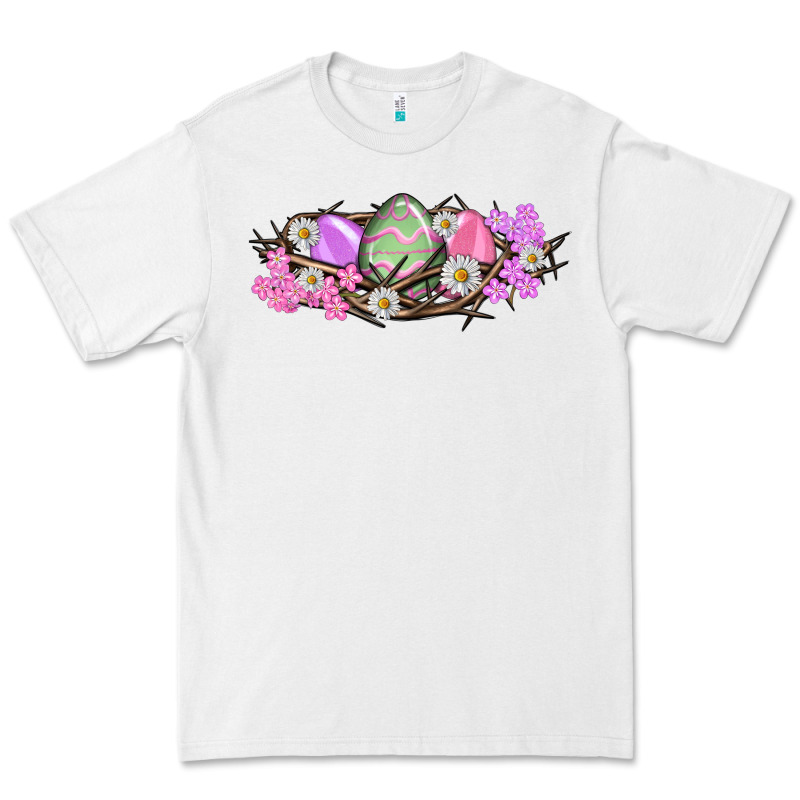 Easter Eggs And Crown Of Thorns Easter Day Premium Tee by HowdyJamesFarm | Teevron