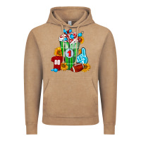 Vintage Coffee Football Frappe Vintage Hoodie - FaDigitalArtStudio