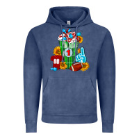 Vintage Denim Football Frappe Vintage Hoodie - FaDigitalArtStudio