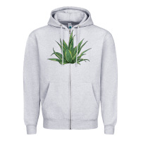 Heather Grey cactus Zipper Hoodie - BarkalooDesign