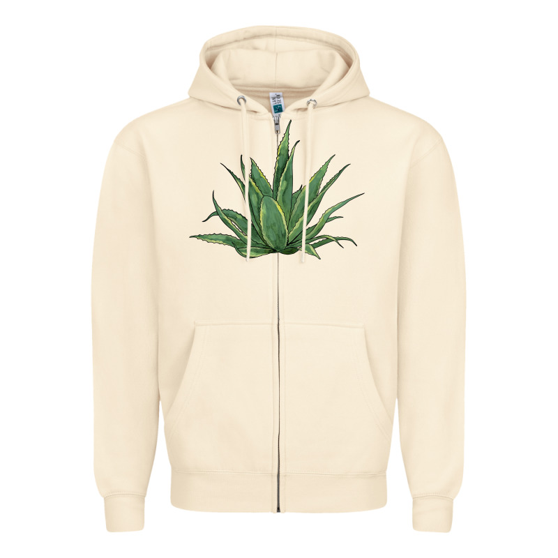 Cactus Zipper Hoodie by BarkalooDesign | Teevron