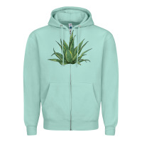 Seafoam cactus Zipper Hoodie - BarkalooDesign