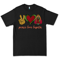 Black Peace Love Lupita Premium Tee - Jasminsmagicworld
