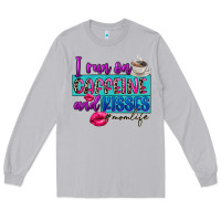 Moon Dust I run on caffeine and kisses Long Sleeve Tee - FaDigitalArtStudio