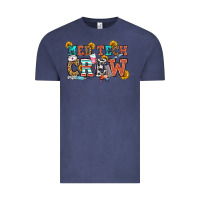 Vintage Denim med tech crew Vintage Tee - OliviaCreatesArt