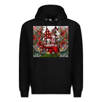 Black merry Christmas Premium Hoodie - CowhideDigitalArt