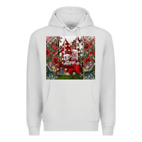 Dove Grey merry Christmas Premium Hoodie - CowhideDigitalArt