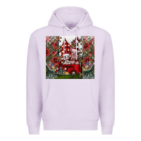 Lilac merry Christmas Premium Hoodie - CowhideDigitalArt