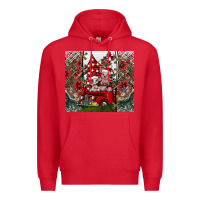 Red merry Christmas Premium Hoodie - CowhideDigitalArt