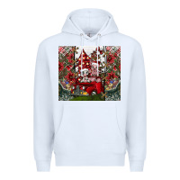 White merry Christmas Premium Hoodie - CowhideDigitalArt