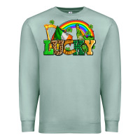 Seafoam lucky with st patricks elements Premium Sweatshirt - AdoDesignShop