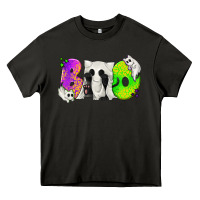 Asphalt Boo Ghost Cat Heavy Core Tee - texasbilliewilder