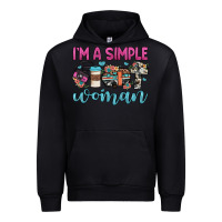 Black i'm a simple woman Urban Hoodie - JahusDesignShop
