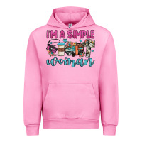 Fuchsia Pink i'm a simple woman Urban Hoodie - JahusDesignShop