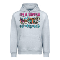 Heather Grey i'm a simple woman Urban Hoodie - JahusDesignShop