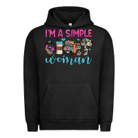 Pigment Black i'm a simple woman Urban Hoodie - JahusDesignShop