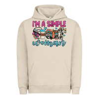 Pigment French Oak i'm a simple woman Urban Hoodie - JahusDesignShop