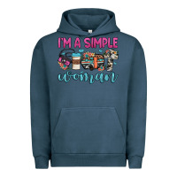 Pigment Midnight Navy i'm a simple woman Urban Hoodie - JahusDesignShop
