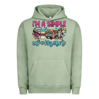 Pigment Oil Green i'm a simple woman Urban Hoodie - JahusDesignShop
