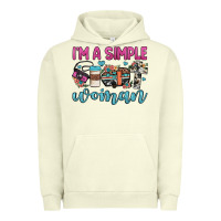 Pigment Pistachio i'm a simple woman Urban Hoodie - JahusDesignShop