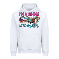 White i'm a simple woman Urban Hoodie - JahusDesignShop
