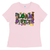 Bubblegum Pink loan officer mardi gras cowgirl Ladies Tee - CowGirlArtShop