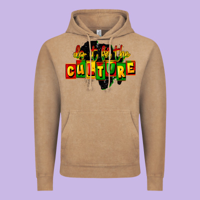 Do It For The Culture Vintage Hoodie Designed By Fadigitalartstudio