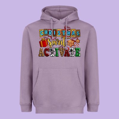 Christmas Spirit Activate Heavyweight Hoodie Designed By Adodesignshop
