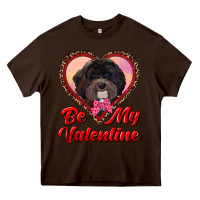 Chocolate Brown be my valentine Heavy Core Tee - RanaPortraitStore