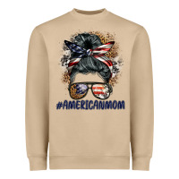 Mushroom americanmom messy bun Heavyweight Sweatshirt - BarkalooDesign