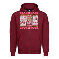 Burgundy easter pink camouflage egg hunter  bunny Zipper Hoodie - BarkalooDesign