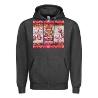 Charcoal Heather easter pink camouflage egg hunter  bunny Zipper Hoodie - BarkalooDesign