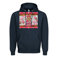 Navy easter pink camouflage egg hunter  bunny Zipper Hoodie - BarkalooDesign
