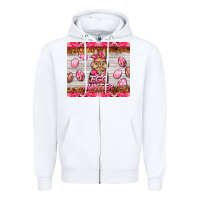 White easter pink camouflage egg hunter  bunny Zipper Hoodie - BarkalooDesign