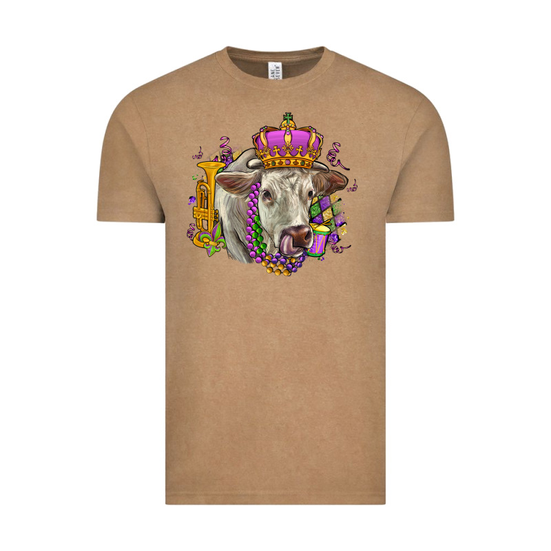 Charolais Mardi Gras Vintage Tee by OliviaCreatesArt | Teevron