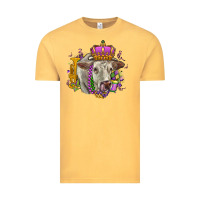 Vintage Mustard charolais mardi gras Vintage Tee - OliviaCreatesArt