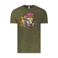 Vintage Olive charolais mardi gras Vintage Tee - OliviaCreatesArt