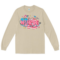 Mushroom American Nurse Long Sleeve Tee - FaDigitalArtStudio