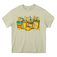 Mossy Childhood Cancer coffee cups yellow ribbon Heavy Core Tee - NancyCooperArtShop