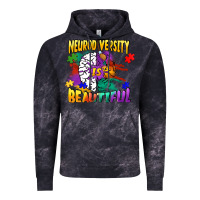 Cloud Black Neurodiversity is beautiful Vintage Hoodie - FaDigitalArtStudio