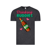 Vintage Black Drinking Buddies Vintage Tee - Jasminsmagicworld