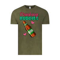 Vintage Olive Drinking Buddies Vintage Tee - Jasminsmagicworld
