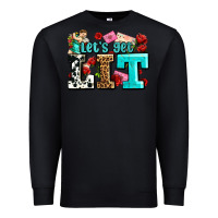Black valentines day lets get lit Premium Sweatshirt - AdoDesignShop