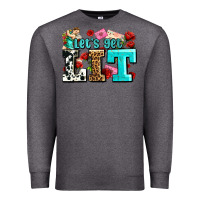 Charcoal Heather valentines day lets get lit Premium Sweatshirt - AdoDesignShop
